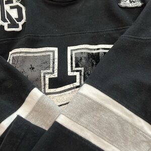 Black and Gray Graphic Sweatshirt